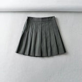 Women Skirt Preppy Style Spring High Waist Skirt Trendy Sports