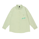 Men Long Sleeve T Shirt Men's Spring and Autumn Loose Lapels Shirt Loose Thin Coat