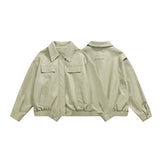 Unisex Jacket Autumn Hot Girl Cropped Leather Coat