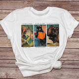 Printed Crew Neck Top Short Sleeve T-Shirt Women's