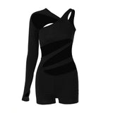 Women Jumpsuit Women's Summer Fashion Sleeve Short Jumpsuit