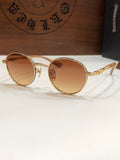 Chrome Hearts Sunglasses Light Luxury Titanium Frame Sunglasses Retro Literary Sunglasses