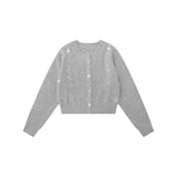 Women Sweater Cardigan Sweater Girls Casual Solid Color Short Spring and Autumn