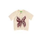 Women Sweater Knitted Short-Sleeved T-shirt Women's Short Summer Top