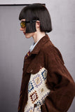 Unisex Jacket Autumn Ethnic Style Splicing Coat