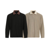 Unisex long-sleeved shirt autumretropolo shirt lapel