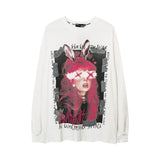 Men Long Sleeve Shirt Printed Long Sleeve T-shirt Men's Women's Pullover Couple