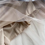 Women Skirt Spring/Summer Mesh Floral Print Pleated Skirt Skirt