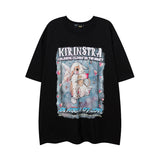 Men T Shirt Sweet Cool Bunny Printed Short Sleeve T-shirt Men and Women Couple Retro