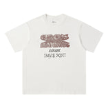 Travis Scott T-Shirt Travis Scott 24ssTOUR EUROPE Crew Neck Short Sleeve