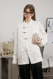 Unisex Jacket Autumn New Chinese Long Sleeve Shirt Women's Clothing