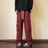 Men Sweatpants Overalls Men's Straight