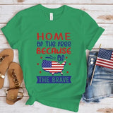 Women's Independence Day T Shirt round Neck Short Sleeve T-shirt Women's Top