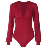 Women Jumpsuit Women's Spring/Summer Fashionable Fitted Long Sleeve Jumpsuit