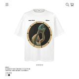 American vintage street T-shirt men's summer loose