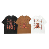 Men T Shirt Old Bear Short Sleeve T-shirt Men and Women Hip-Hop Fashionable Brand Couple