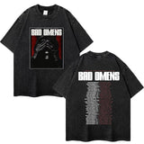 One Band And Rock Band Music Tour Washed T-shirts