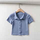 Women T-Shirt Summer Women's Clothing Casual Cardigan Short