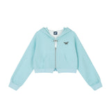 Women Hoodie Cropped Hoodie Casual Women Autumn Long Sleeve Hood Coat