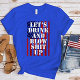 Women's Independence Day T Shirt round Neck Short Sleeve T-shirt Women's Top
