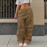 Women Pants Spring and Summer Loose All-Matching Work Clothes Casual Straight Pants
