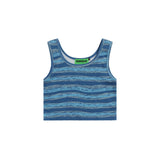 Women Vest Striped Short Style Vest Girls Summer Sleeveless Sports