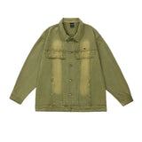 Men Denim Jacket Men Loose All-Matching Jacket