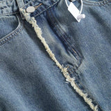 Women Skirt Autumn Denim Skirt Mid-Length Hip Skirt