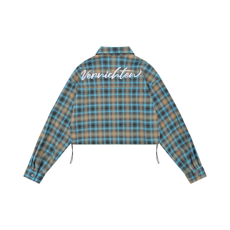 Women Long Sleeve Shirt Women's Short Long Sleeve Shirt Autumn Leisure Ins Embroidered Shirt