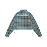 Women Long Sleeve Shirt Women's Short Long Sleeve Shirt Autumn Leisure Ins Embroidered Shirt