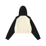 Women Hoodie Short Hood Girls' Spring and Autumn Casual Long-Sleeved Hoodie