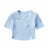 Women T-Shirt round Neck Short Sleeve T-shirt for Women Slim Fit