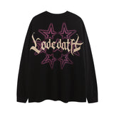 Men Long Sleeve Shirt Cartoon Long Sleeve Bottoming T-shirt Men and Women Vibe Idle Style Loose