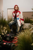 Unisex Jacket Autumn Motorcycle Contrast Color Coat Women's Clothing