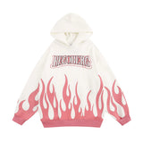 Men Fleece Lined Hoodie Printed Hoodie Men's Autumn and Winter Loose Sweatshirt