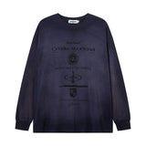 Men Long Sleeve Shirt Fashion Brand Tie-Dye Lazy Style Long Sleeve T-shirt Men and Women Retro Couple