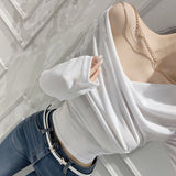 Women Long Sleeve Shirt Short Top