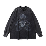 Men Long Sleeve Shirt Doberman Pinscher Printed Washed Long Sleeve T-shirt for Men and Women
