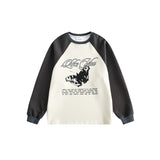 Unisex Hoodie Retro University Style Crew Neck Pullover Sweatshirt Boys and Girls Coat