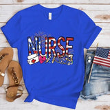 Women's Independence Day T Shirt round Neck Short Sleeve T-shirt Women's Top