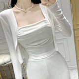 Women Long Sleeve Shirt Vest Women's Sleeveless Blouse