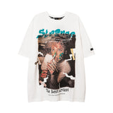 Men T Shirt Printed Short-Sleeved T-shirt Men's Loose Casual