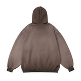 Men Hoodie Gradient Inkjet Printed Hoodie Oil Painting Loose