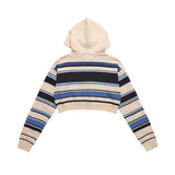 Women Sweater Hooded Short Sweater Women's Casual Sweater
