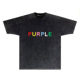 Purple Brand T Shirt Short Sleeve T-shirt Blouse