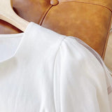 Women T-Shirt Slim Fit Summer Short Sleeve Bottoming Shirt Top