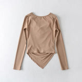 Women T-Shirt Long-Sleeved T-shirt Women's Bottoming Shirt Top