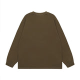 Men Long Sleeve Shirt Casual Long Sleeve T-shirt Men's and Women's Autumn All-Matching Base Long Tee