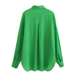Women T-Shirt Women's Autumn Loose Mid-Length Long Sleeve Shirt