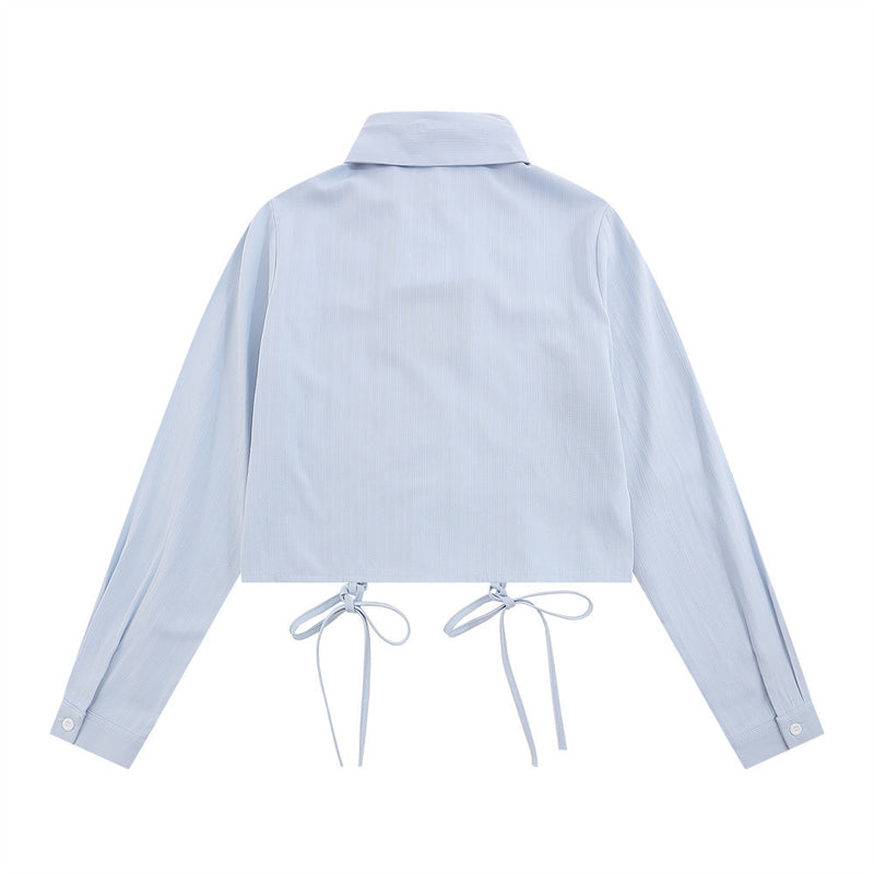 Women Long Sleeve Shirt Short Long Sleeve Shirt for Girls Autumn Design Casual